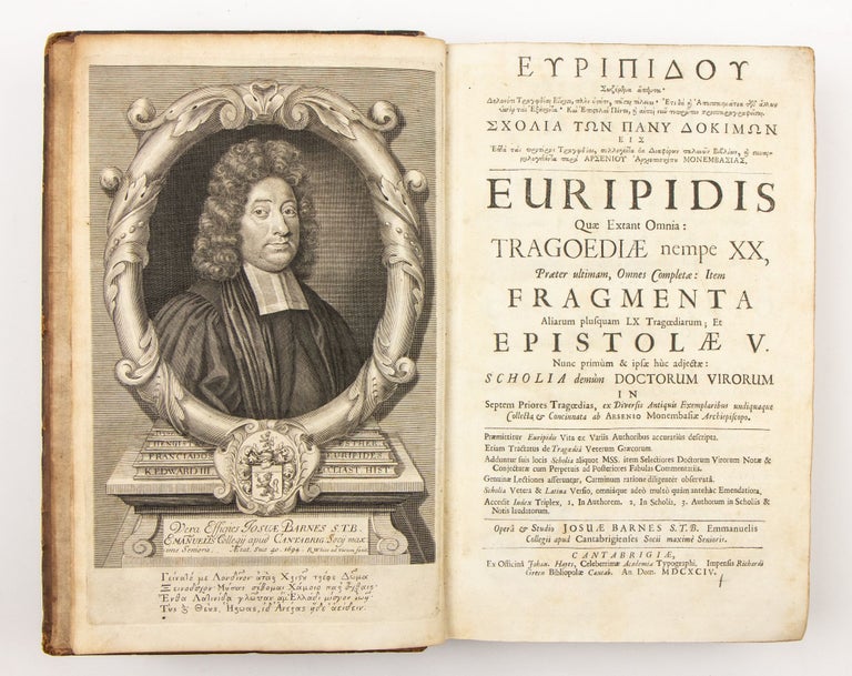 Item #1764 Works, in Greek. Euripidis quæ Extant Omnia: Tragoediæ nempe XX, præter ultimam,...