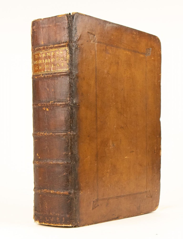Works, in Greek. Euripidis quæ Extant Omnia: Tragoediæ nempe XX, præter ultimam, omnes completæ: item fragmenta aliarum plusquam LX tragœdiarum; et epistolæ V. Nunc primùm & ipsæ hùc adjectæ: scholia demùm doctorum virorum in septem priores tragœdias, ex diversis antiquis exemplaribus undiquaque collecta & concinnata ab Arsenio Monembasiæ Archiepiscopo. ... Operâ & studio Josuæ Barnes S.T.B. Emmanuelis Collegii apud Cantabrigienses Socii maximè senioris.
