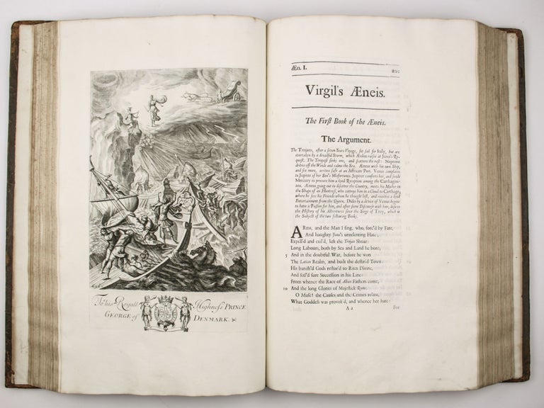 THE WORKS OF VIRGIL: Containing His PASTORALS , GEORGICS, AND ÆNEIS. Translated into English Verse; By Mr. Dryden. Adorn’d with a Hundred Sculptures.