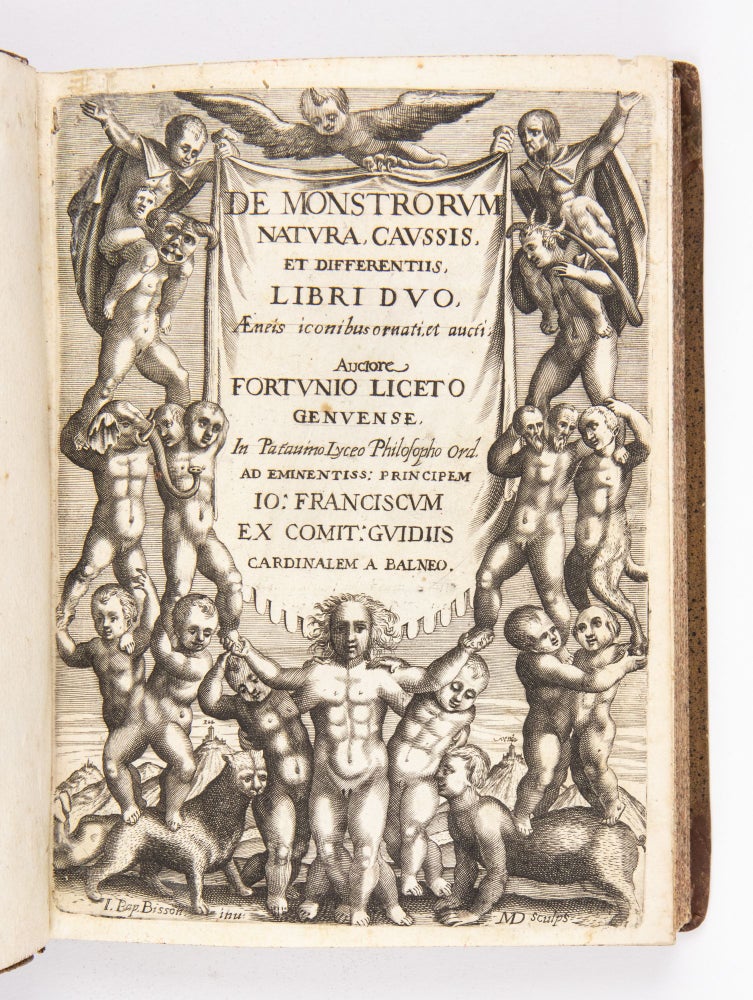 Item #3724 De Monstrorum Natura, Caussis, et differentiis Libri duo. Aeneis iconibus ornate et...