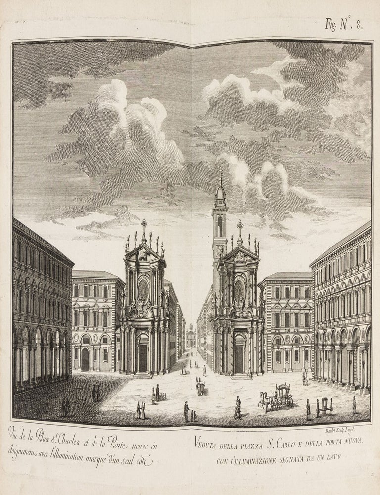 La Sontuosa Illuminazione della Città di Torino per l'Augusto Sposalizio delle Reali Maesta' di Carlo Emmanuele Re di Sardegna e di Elisabetta Teresa di Lorena.