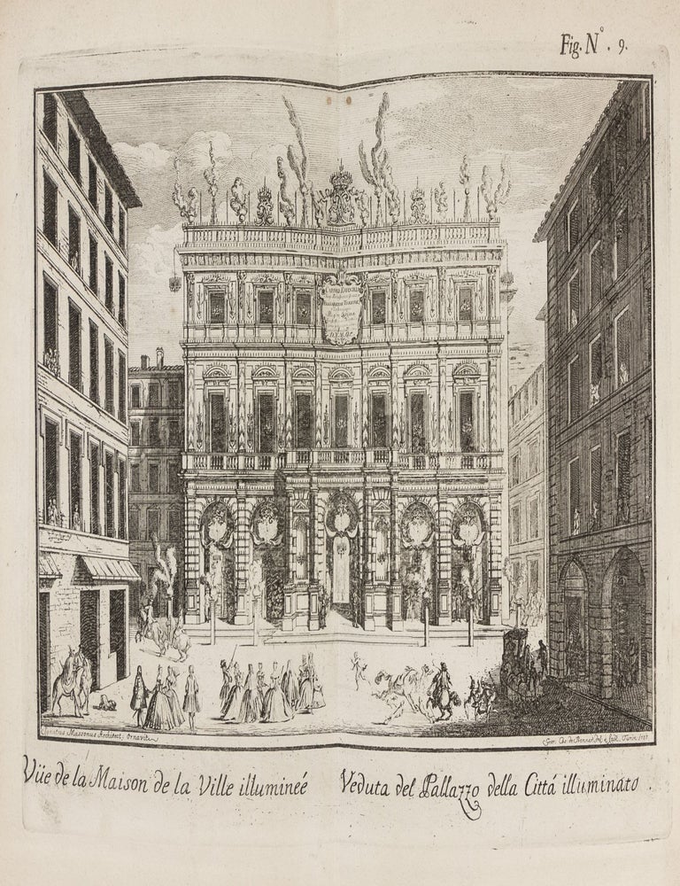 La Sontuosa Illuminazione della Città di Torino per l'Augusto Sposalizio delle Reali Maesta' di Carlo Emmanuele Re di Sardegna e di Elisabetta Teresa di Lorena.