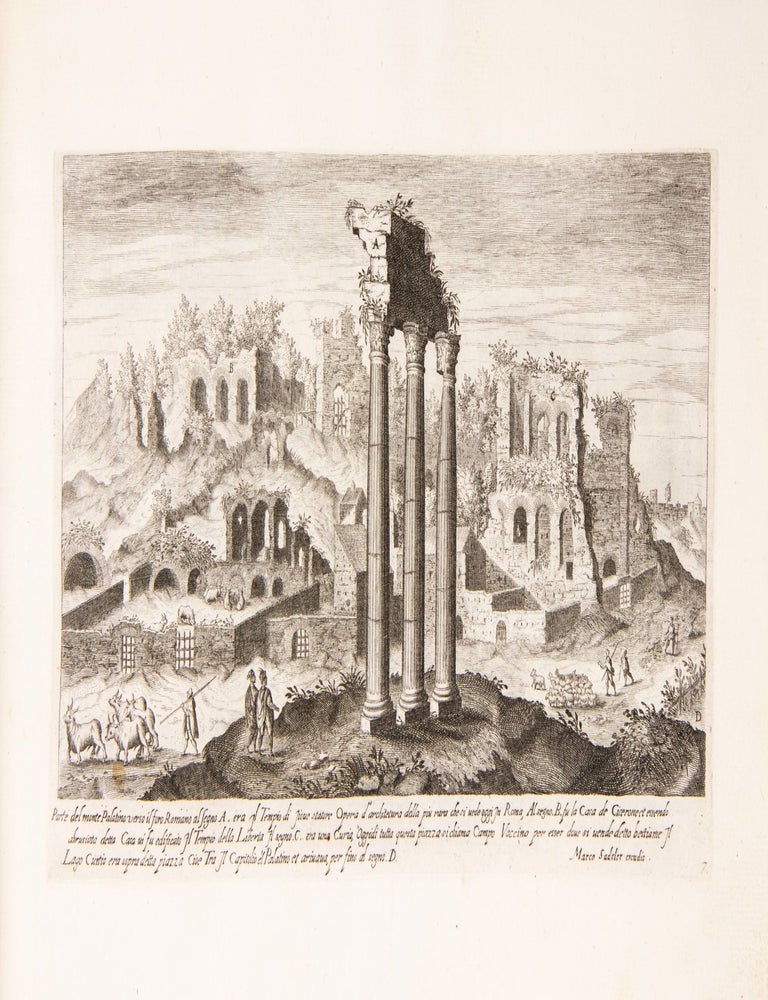 Vestigi delle antichita di Roma Tivoli Pozzvolo et altri luochi. Con privilegio di sua Sac. Ces. Mae. Stampati in Praga da Aegidio Sadeler scultore di essa mae 1606.
