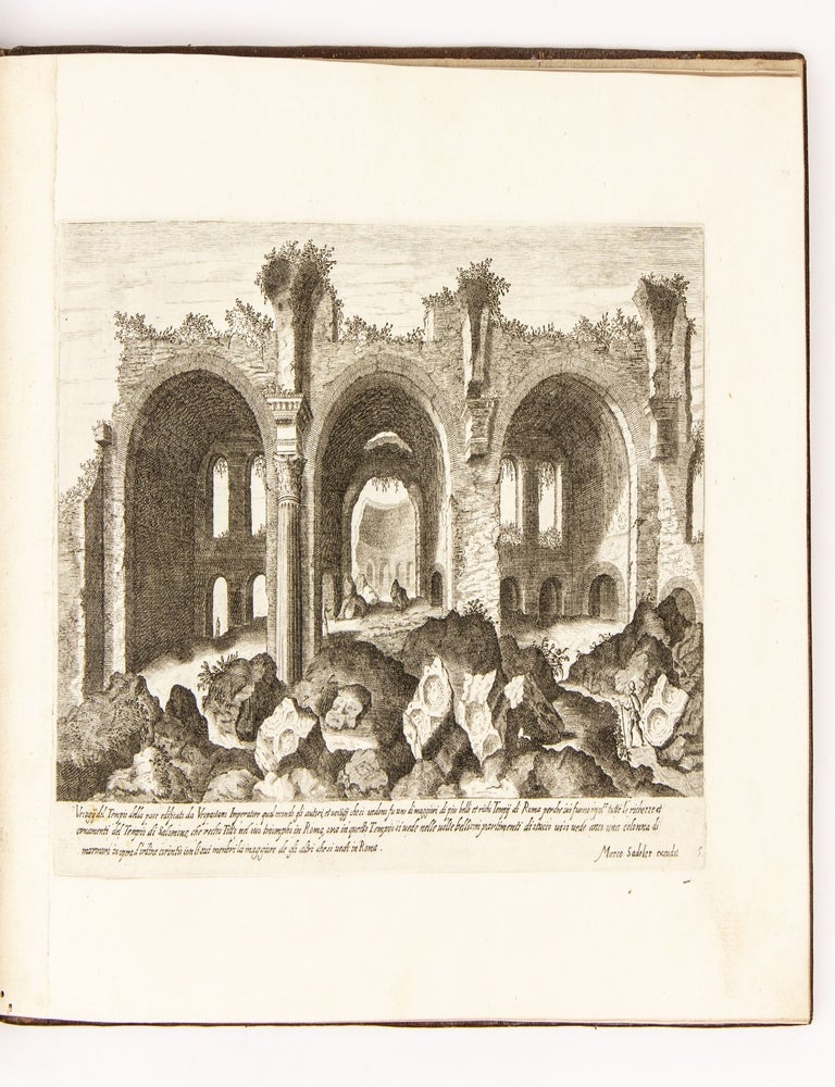 Vestigi delle antichita di Roma Tivoli Pozzvolo et altri luochi. Con privilegio di sua Sac. Ces. Mae. Stampati in Praga da Aegidio Sadeler scultore di essa mae 1606.