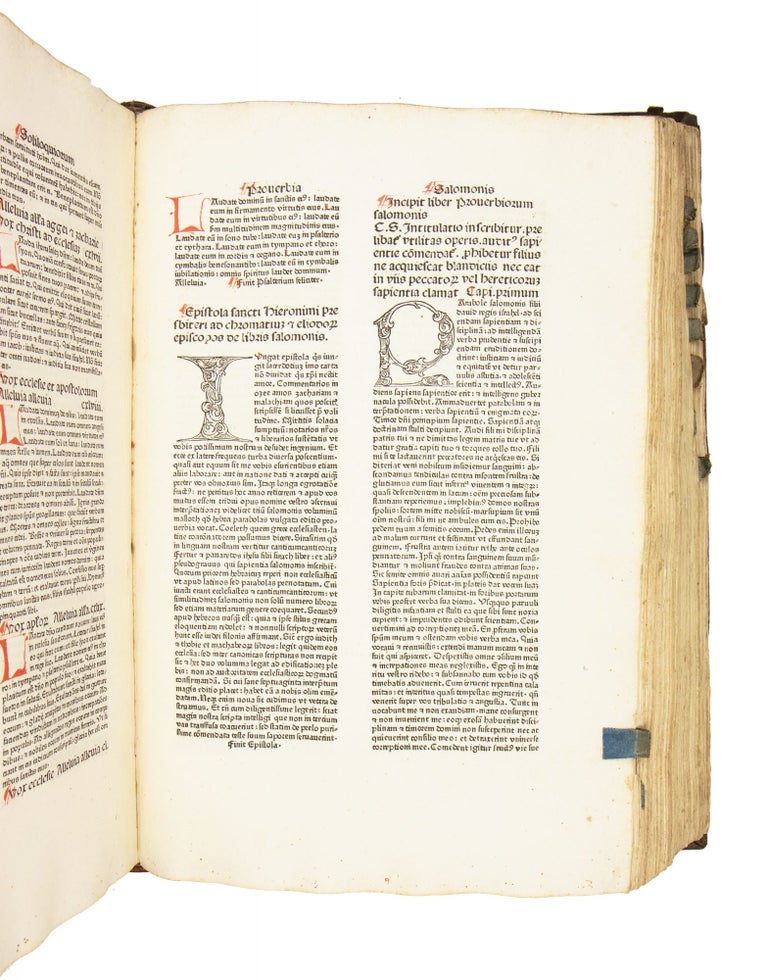 Biblia Latina (With printed summaries by Menardus Monachus)