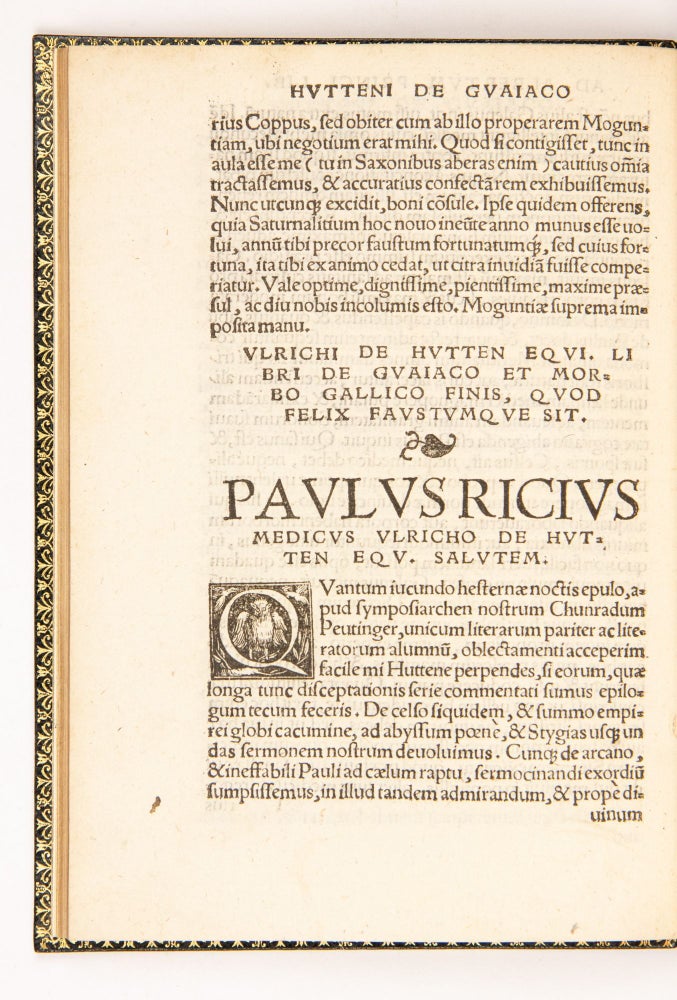 De gvaiaci medicina et morbo gallico liber unus.