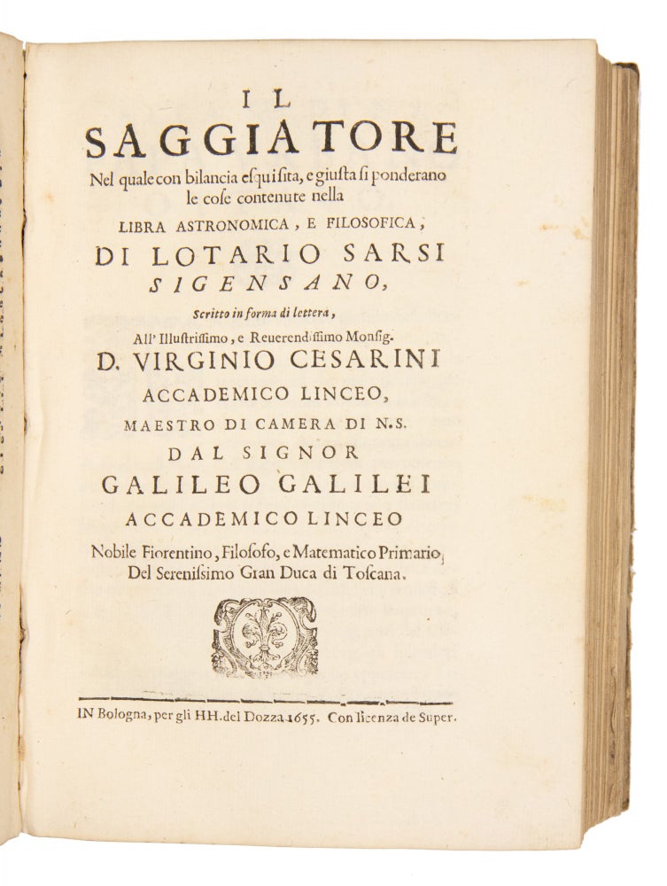 Opere di Galileo Galilei ... In questa nuoua editione insieme raccolte, e di varij trattati dell' istesso autore non piu stampati accresciute.