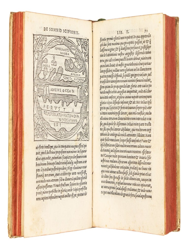 Item #4468 Macrobii interpretatio in somnium Scipionis. Eiusdem Saturnaliorum Libri Septem. approx., C E.