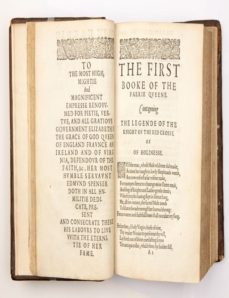 Three works bound together: I. The Shepheards Calender (1591); II. The Faerie Queene (1596); III. Colin Clouts Come Home Againe (1595)