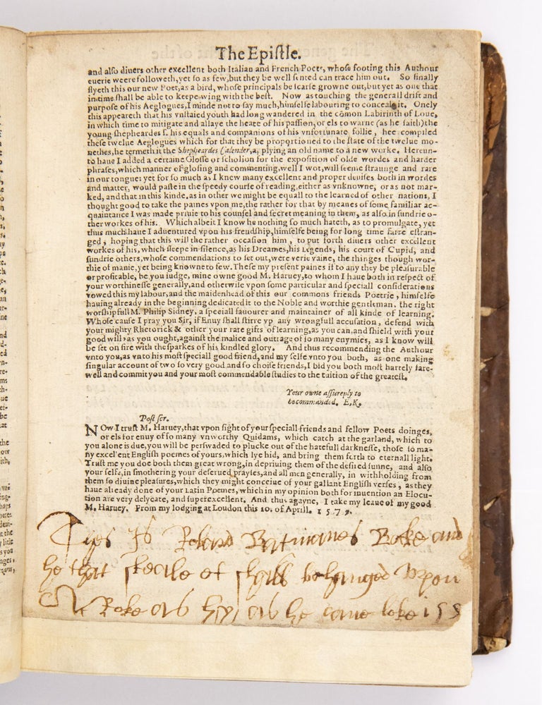 Three works bound together: I. The Shepheards Calender (1591); II. The Faerie Queene (1596); III. Colin Clouts Come Home Againe (1595)