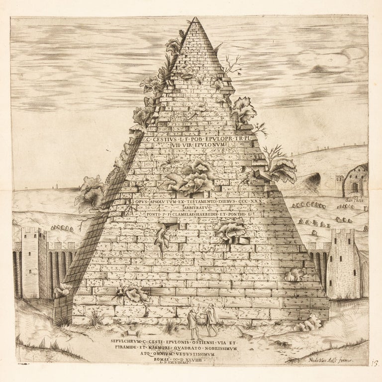 Item #4549 [Pyramid of Gaius Cestius.] Sepvlchrvm C. Cesti Epvlonis Ostiensi Via Et Pyramide Et...