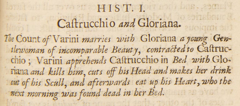 God's Revenge Against Murther and Adultery, express’d in thirty several tragical histories. Wherein are lively delineated the various stratagems, subtle practices and deluding oratory used by our modern gallants, in order to the seducing young ladies to their unlawful pleasures. To which are annexed the triumphs of friendship and chastity, in some heroick examples and delightful histories. The whole illustrated with about fifty elegant epistles, relating to love and gallantry. The second edition. By Thomas Wright, M.A. of St. Peter’s College in Cambridge