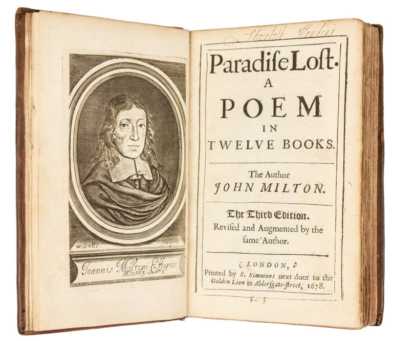 Item #4579 Paradise Lost· A Poem in Twelve Books. The Author John Milton. The Third Edition. Revised and Augmented by the same Author. John Milton.