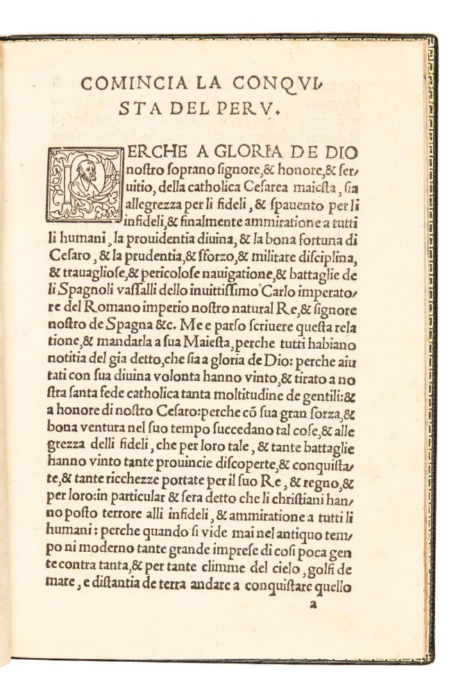 Libro primo de la conquista del Peru & provincia del Cuzco de le Indie Occidentali.