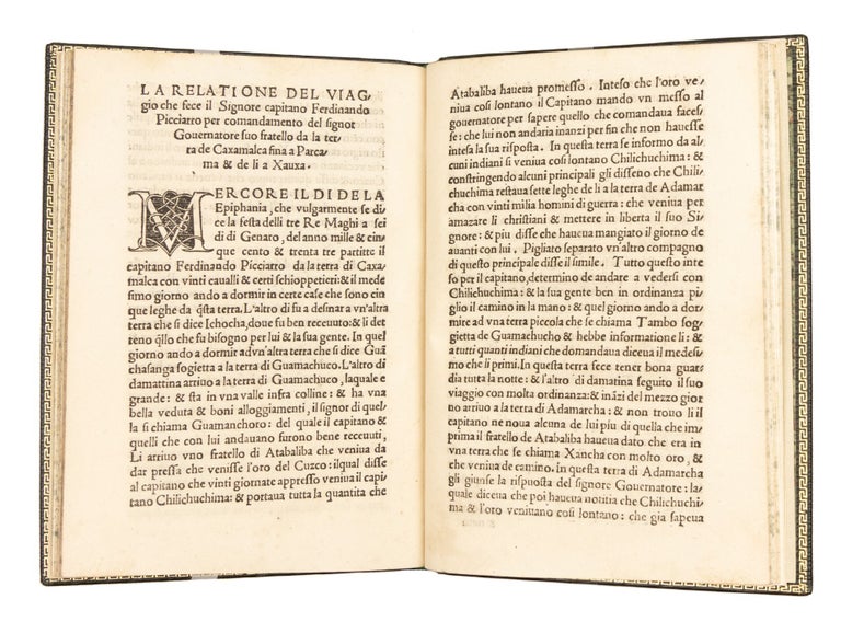 Libro primo de la conquista del Peru & provincia del Cuzco de le Indie Occidentali.