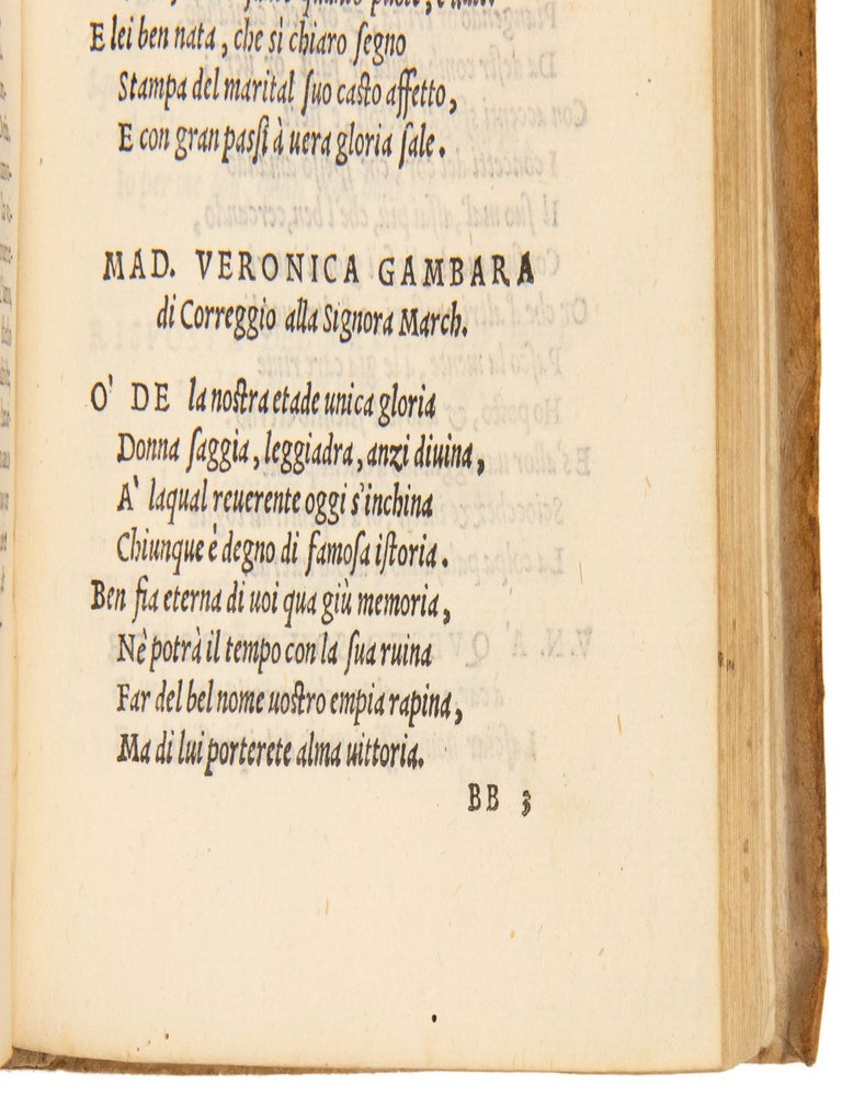 Tutte le Rime della illustriss. et eccellentiss. Signora Vittoria Colonna, Marchesana di Pescara. Con l'espositione del Signor Rinaldo Corso nuouamente mandate in luce da Girolamo Ruscelli. Alla illustriss. et eccellentiss. Signora Donna Issabella Gonzaga, Marchesana di Pescara.