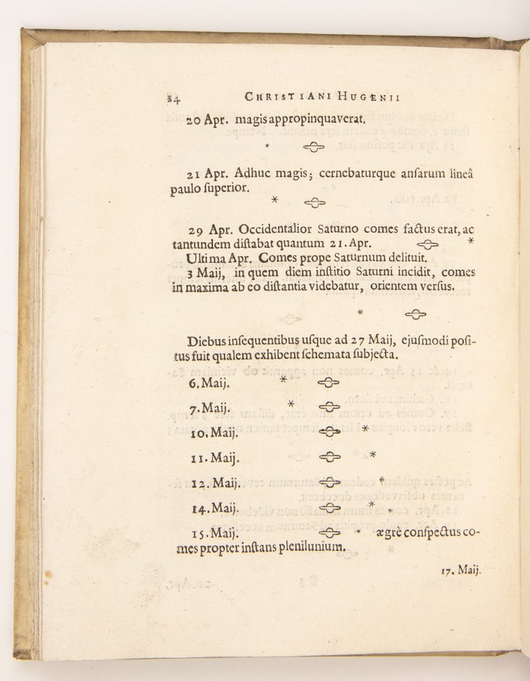 Systema Saturnium, sive de causis mirandorum Saturni phaenomenon, et comite eius planeta novo.