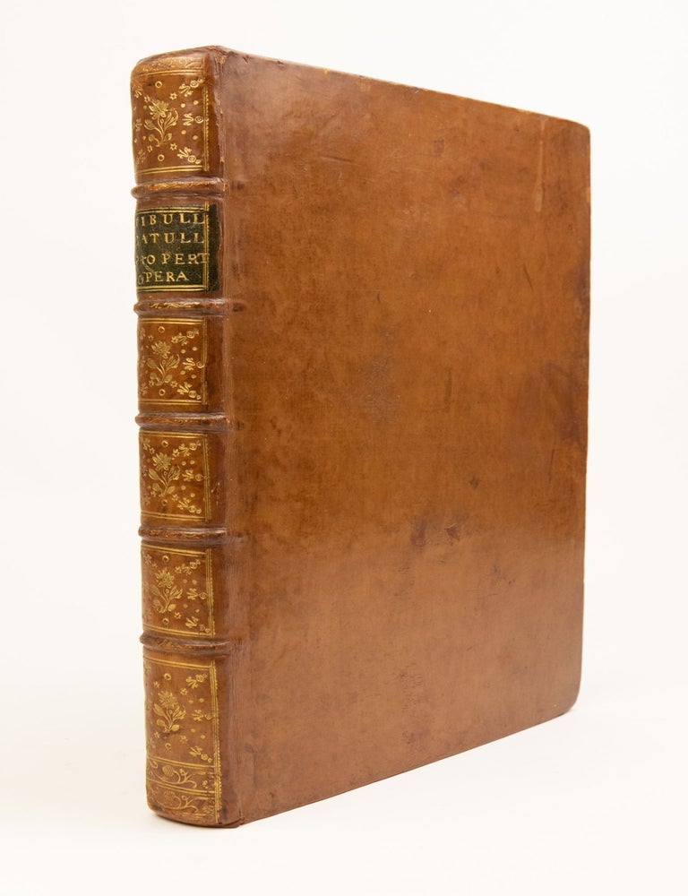 Item #4728 Tibulli Elegiae cum comm. Bernardini Veronensi. Catulli Carmina cum comm. Antonini...