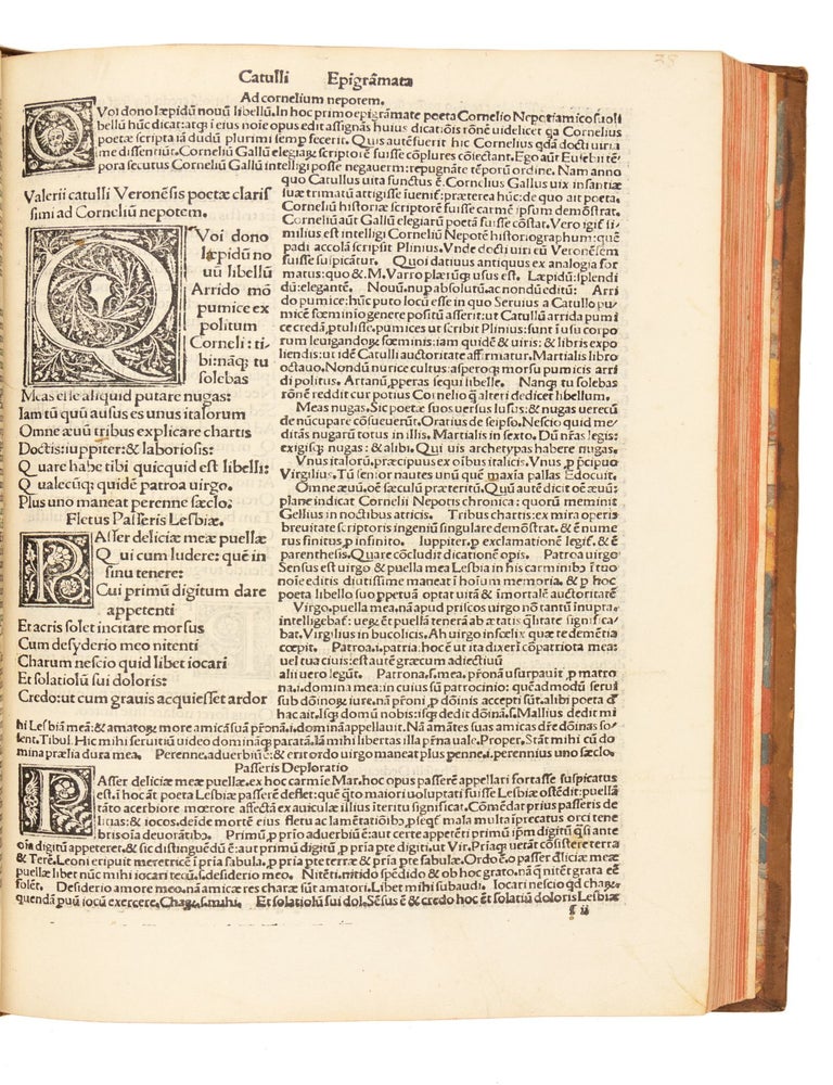 Tibulli Elegiae cum comm. Bernardini Veronensi. Catulli Carmina cum comm. Antonini Partheni. Propertii Elegiae cum comm. Philippi Beroladi
