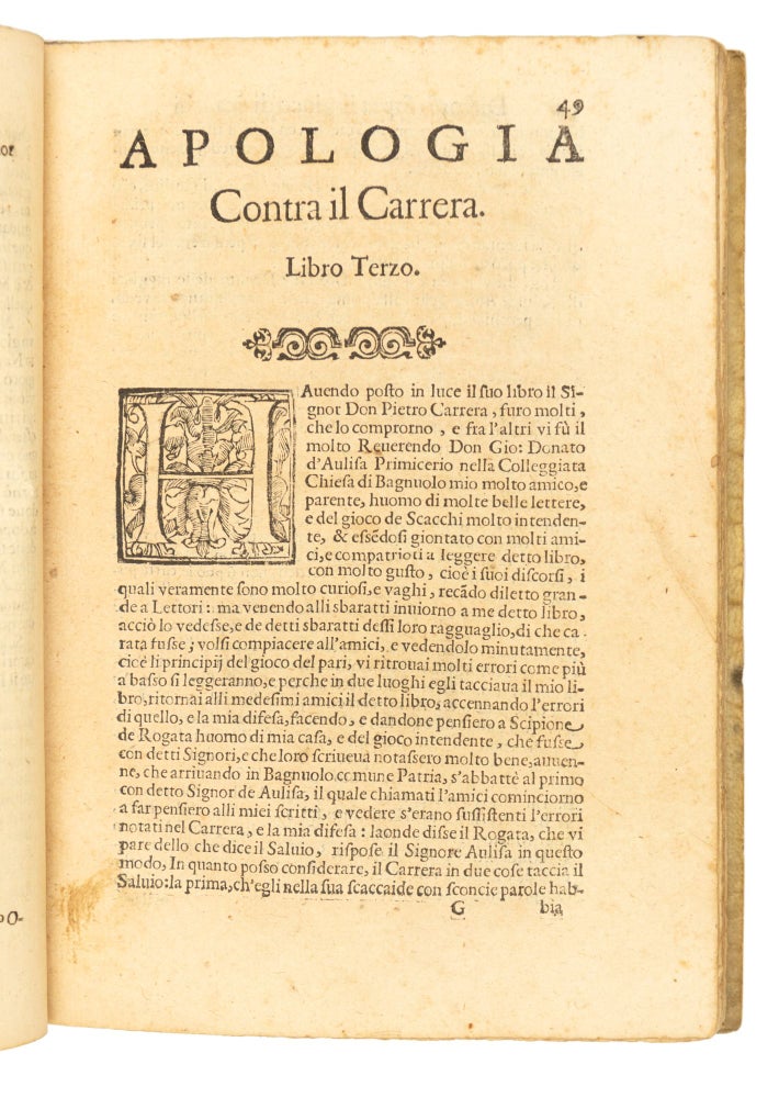 Il Puttino, altramente detto il cavaliero errante [with:] Trattato dell' Inventione et Arte Liberale del Gioco di Scacchi.