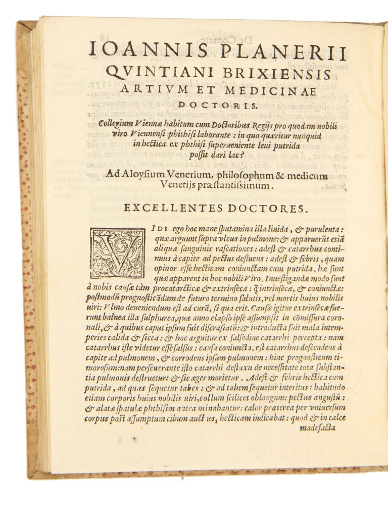 Ioannis Planerii Quintiani Brixiensis artium et medicinae doctoris Varia opuscula. Epistolae morales ; Patriae descriptio : in qua de animorum immortalitate. Henrici regis ad urbem Venetam aduentus ; De comete , MDLXXVII ; De lacte.