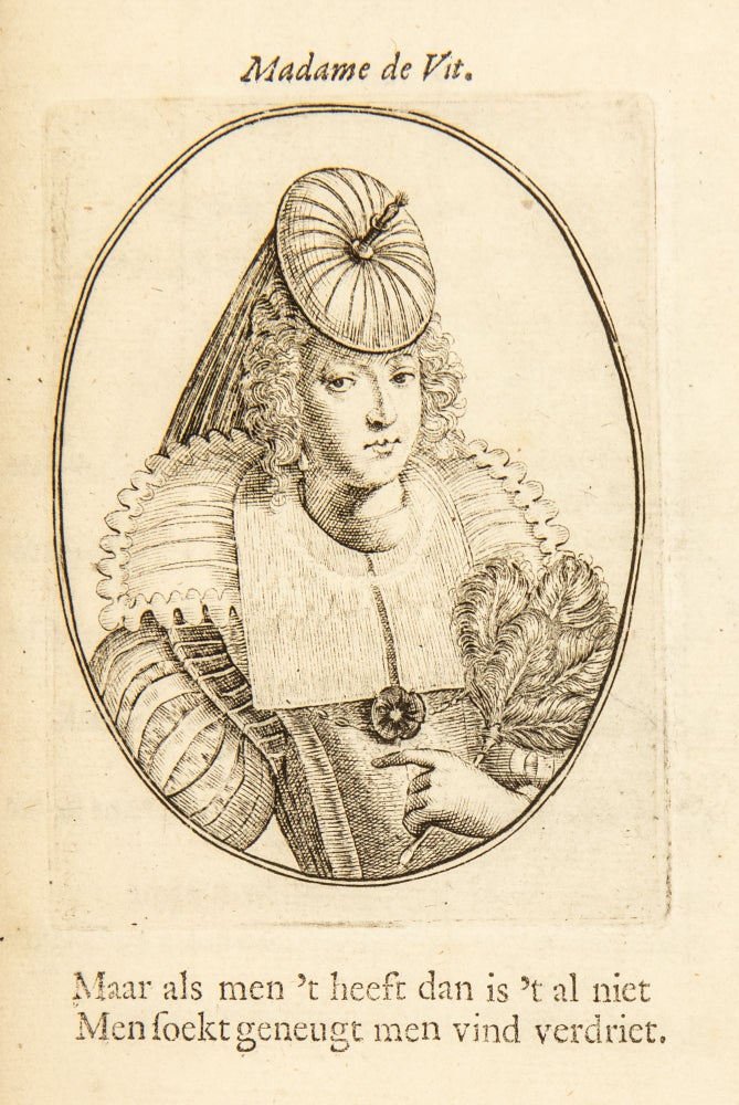 Item #4820 Spiegel der alderschoonste Cortisanen deses tijds. Verbeeldende desselfs verandering van Klederen, Vercierselen, en andere Ornamenten, onder haar gebruikelijk. Crispijn de Passe, II, 1594/5- ca. 1670.