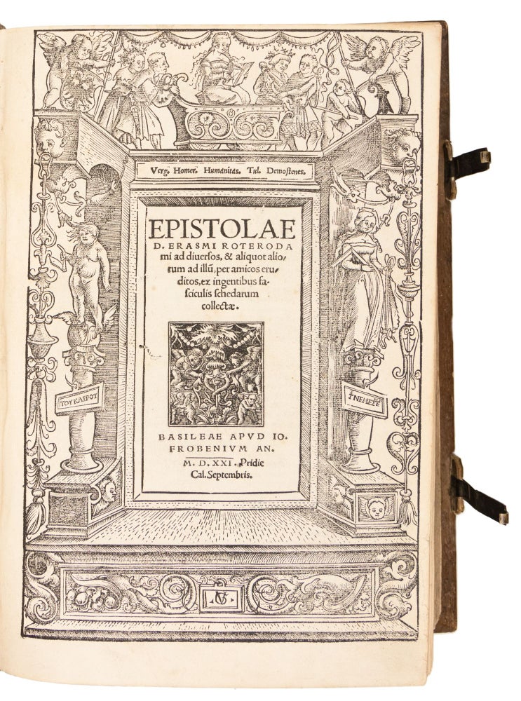 Item #4909 Epistolae ad diversos, & aliquot aliorum ad illu(m) per amicos eruditos, ex ingentibus fasciculis schedarum collectae. Desiderius Erasmus, 1466?-1536.