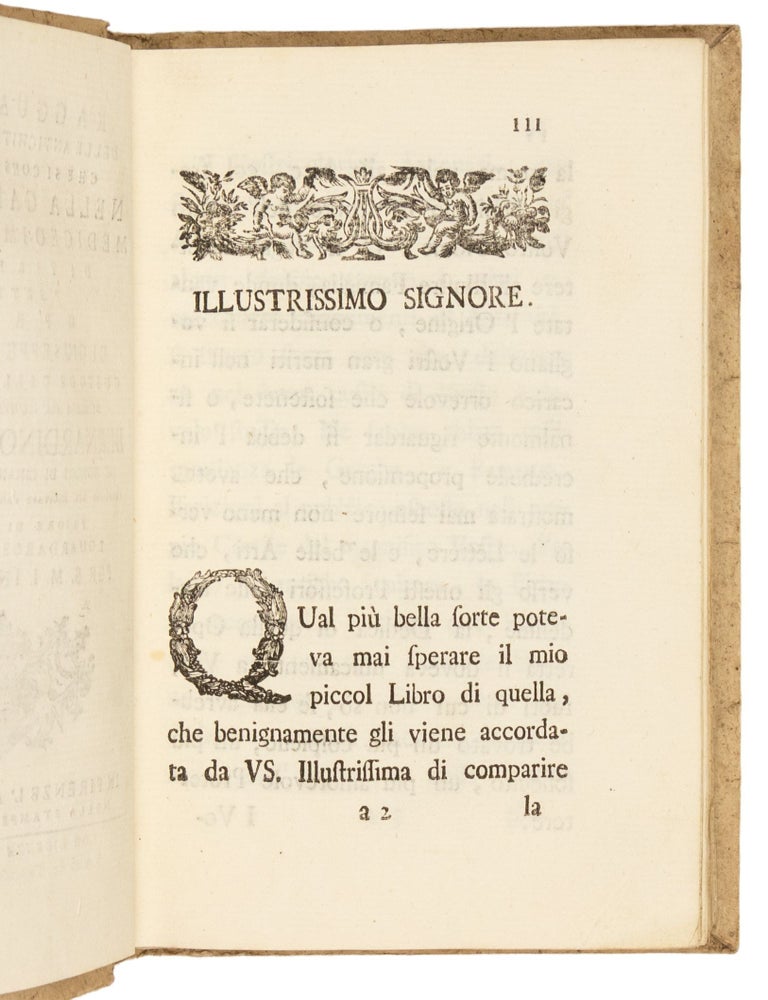 Ragguaglio delle Antichit&agrave; e Rarit&agrave; che si conservano nella Galleria Mediceo-Imperiale di Firenze. Parte I [all published] Opera Di Giuseppe Bianchi Custode Della Medesima&hellip;