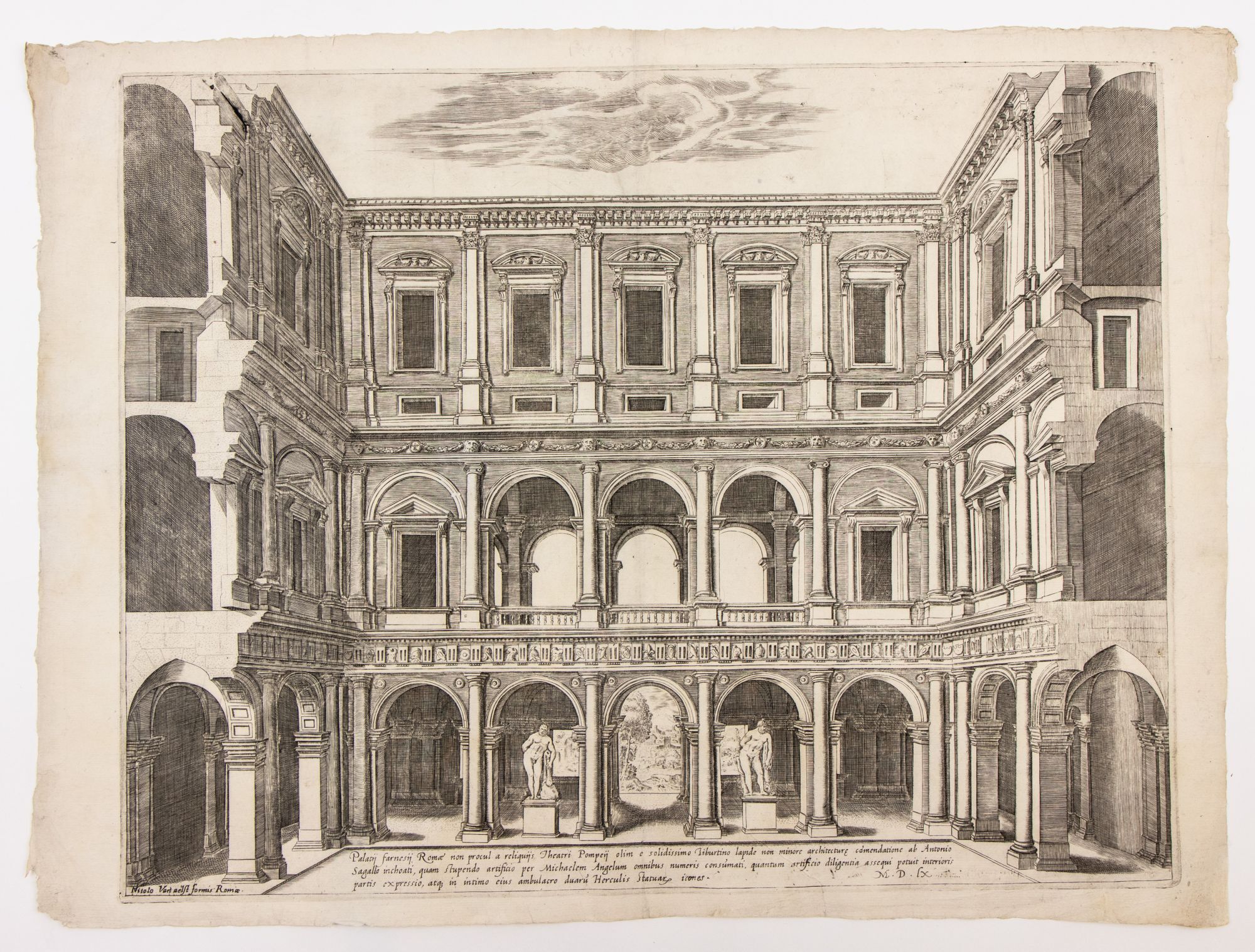 Cortile of the Palazzo Farnese | ROME. ARCHITECTURE. Antonio da ...