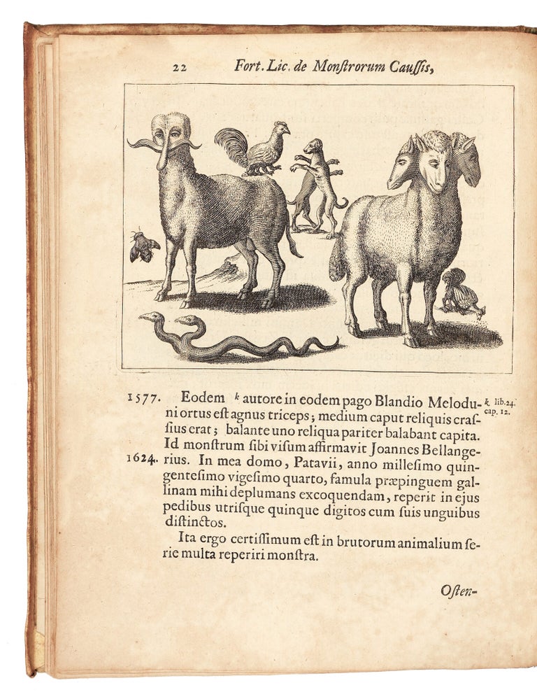 Fortunius Licetus De Monstris. Ex recensione Gerardi Blasii, M. D. & P. P. Qui Monstra quaedam nova & rariora ex recentiorum scriptis addidit. Editio Novissima. Iconibus illustrata.