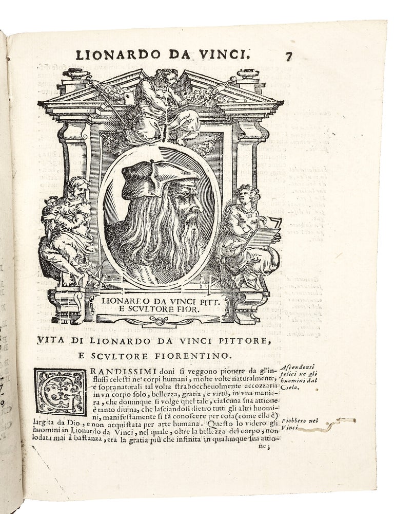 Le vite de' pi&ugrave; eccellenti pittori, scultori et architetti di Giorgio Vasari, pittore & architetto aretino; parte prima e seconda [-terza] ; in questa nuoua edizione diligentemente riviste, ricorrette, accresciute d'alcuni ritratti, & arricchite di postille nel margine.