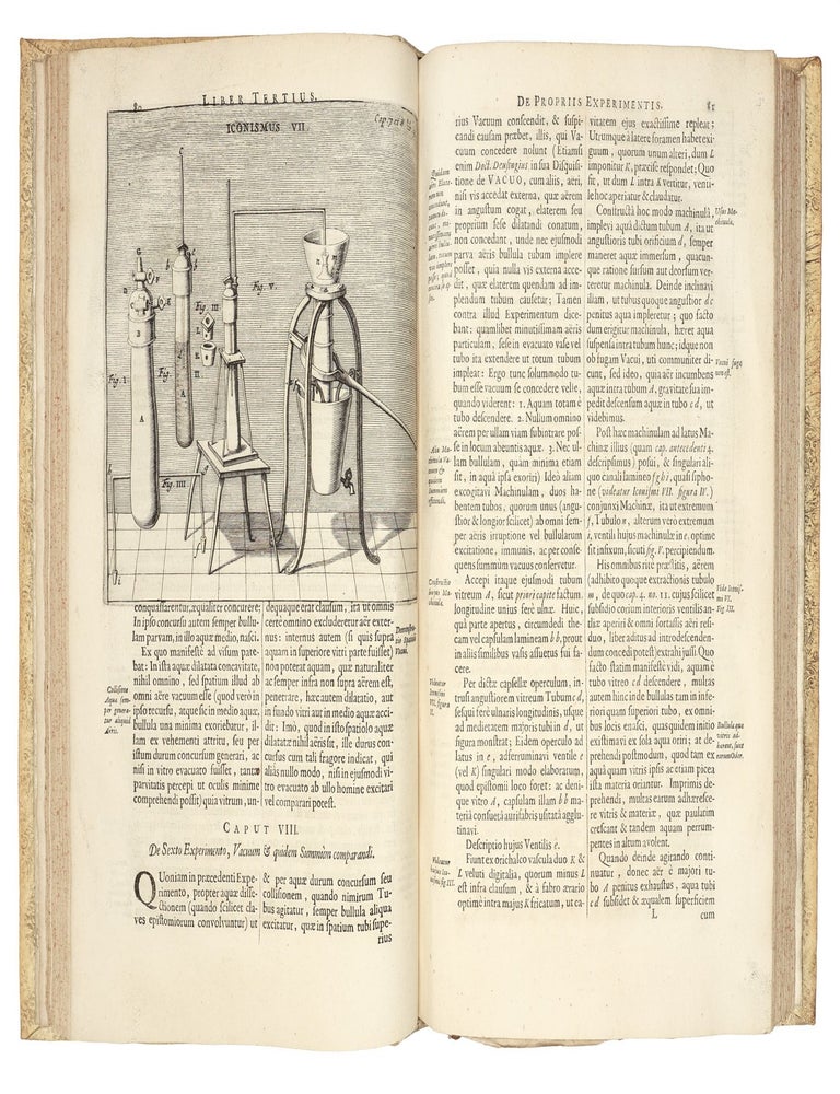 Experimenta Nova (ut vocantur) Magdeburgica De Vacuo Spatio Prim&ugrave;m &agrave; R.P. Gaspare Schotto, &egrave; Societate Jesu, & Herbipolitanae Academiae Matheseos Professore: Nunc ver&ograve; ab ipso Auctore Perfecti&ugrave;s edita, variisque aliis Experimentis aucta. Quibus accesserunt simul certa quaedam De Aeris Pondere circa Terram; de Virtutibus Mundanis, & Systemate Mundi Planetario; sicut & de Stellis Fixis, ac Spatio illo Immenso, quod t&agrave;m intra quam extra eas funditur.