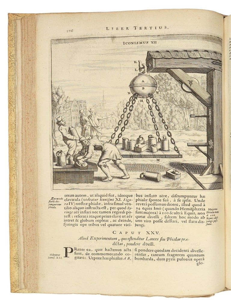 Experimenta Nova (ut vocantur) Magdeburgica De Vacuo Spatio Prim&ugrave;m &agrave; R.P. Gaspare Schotto, &egrave; Societate Jesu, & Herbipolitanae Academiae Matheseos Professore: Nunc ver&ograve; ab ipso Auctore Perfecti&ugrave;s edita, variisque aliis Experimentis aucta. Quibus accesserunt simul certa quaedam De Aeris Pondere circa Terram; de Virtutibus Mundanis, & Systemate Mundi Planetario; sicut & de Stellis Fixis, ac Spatio illo Immenso, quod t&agrave;m intra quam extra eas funditur.