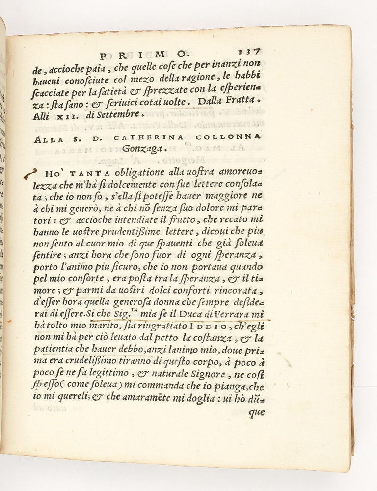 Lettere della molto illustre sig.ra donna Lucretia Gonzaga da Gazuolo con gran diligentia raccolte, & &agrave; gloria del sesso feminile nuovamente in luce poste.