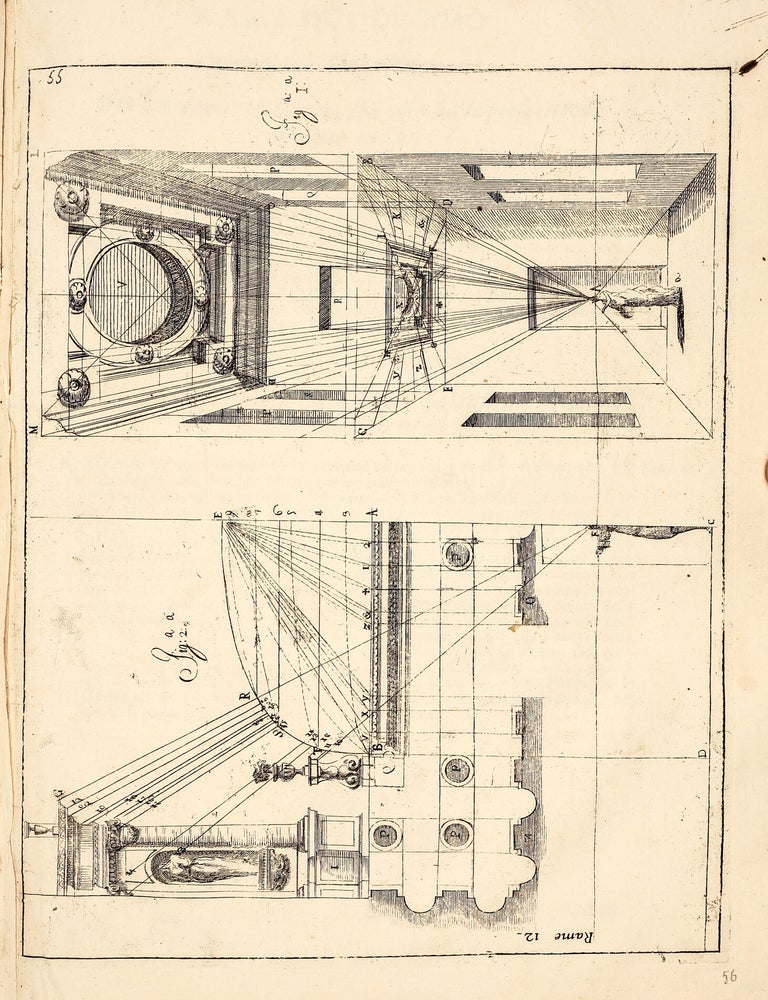L&rsquo;Archittettura civile preparata su la geometria, e ridotta alle prospettive. Considerazioni pratiche di Ferdinando Galli Bibiena cittadino Bolognese Architetto Primario, Capo Mastro Maggiore, e Pittore di Camera, e Feste di Teatro della Maest&agrave;, Dissegnate e descritte in cinque parti. La prima contiene la Geometria, e avvertimenti, prima che &agrave; fabbricar si pervenga. La seconda. un utile Trattato dell&rsquo;Architettura civile in generale, e le divisioni di essa molto facilitate. La Terza. La Prospettiva commune, orizontale, e di sotto in s&ugrave;. La Quarta. Un brieve discorso di Pittura, e la Prospettiva per li Pittori di Figure, colla nuova Prospettiva delle Scene Teatrali vedute per angolo, oltre le praticate da tutti gli altri. La Quinta. La Mecanica, &ograve; arte di movere, reggere, e traspostar pesi. Dedicata Alla Sacra Cattolica Real Maest&agrave; di Carlo III. Re delle Spagne, d&rsquo;Ungheria, Boemia &c.