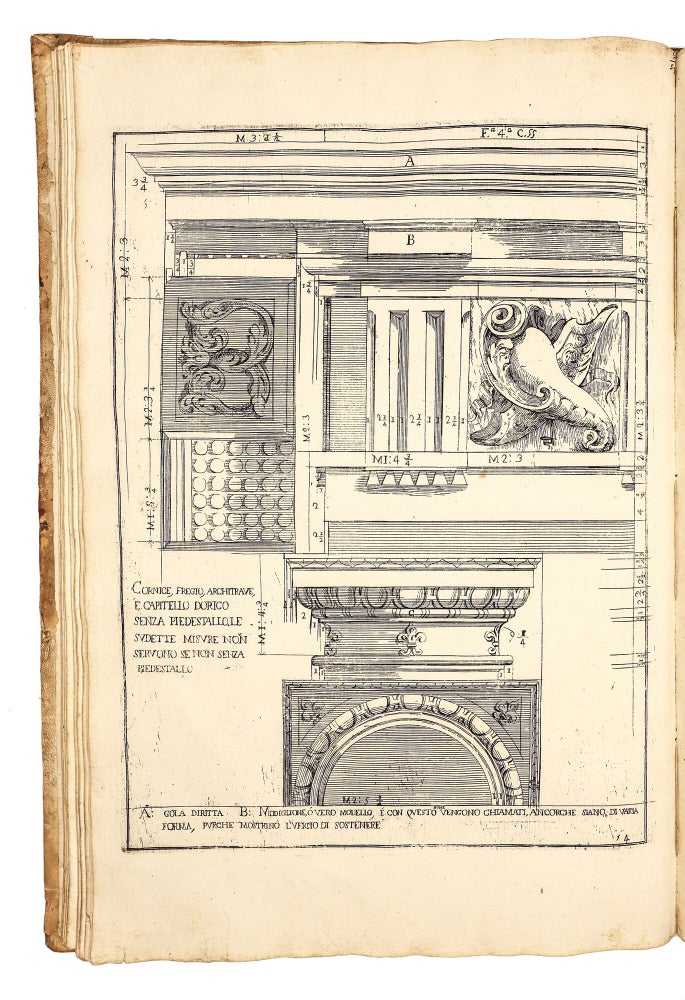 L’Archittettura civile preparata su la geometria, e ridotta alle prospettive. Considerazioni pratiche di Ferdinando Galli Bibiena cittadino Bolognese Architetto Primario, Capo Mastro Maggiore, e Pittore di Camera, e Feste di Teatro della Maestà, Dissegnate e descritte in cinque parti. La prima contiene la Geometria, e avvertimenti, prima che à fabbricar si pervenga. La seconda. un utile Trattato dell’Architettura civile in generale, e le divisioni di essa molto facilitate. La Terza. La Prospettiva commune, orizontale, e di sotto in sù. La Quarta. Un brieve discorso di Pittura, e la Prospettiva per li Pittori di Figure, colla nuova Prospettiva delle Scene Teatrali vedute per angolo, oltre le praticate da tutti gli altri. La Quinta. La Mecanica, ò arte di movere, reggere, e traspostar pesi. Dedicata Alla Sacra Cattolica Real Maestà di Carlo III. Re delle Spagne, d’Ungheria, Boemia &c.