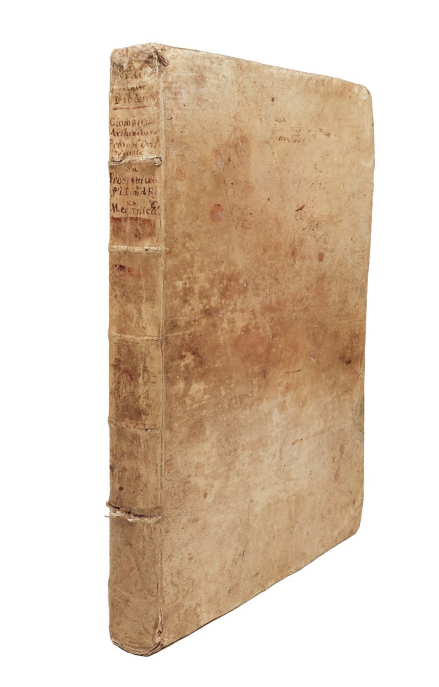 L’Archittettura civile preparata su la geometria, e ridotta alle prospettive. Considerazioni pratiche di Ferdinando Galli Bibiena cittadino Bolognese Architetto Primario, Capo Mastro Maggiore, e Pittore di Camera, e Feste di Teatro della Maestà, Dissegnate e descritte in cinque parti. La prima contiene la Geometria, e avvertimenti, prima che à fabbricar si pervenga. La seconda. un utile Trattato dell’Architettura civile in generale, e le divisioni di essa molto facilitate. La Terza. La Prospettiva commune, orizontale, e di sotto in sù. La Quarta. Un brieve discorso di Pittura, e la Prospettiva per li Pittori di Figure, colla nuova Prospettiva delle Scene Teatrali vedute per angolo, oltre le praticate da tutti gli altri. La Quinta. La Mecanica, ò arte di movere, reggere, e traspostar pesi. Dedicata Alla Sacra Cattolica Real Maestà di Carlo III. Re delle Spagne, d’Ungheria, Boemia &c.