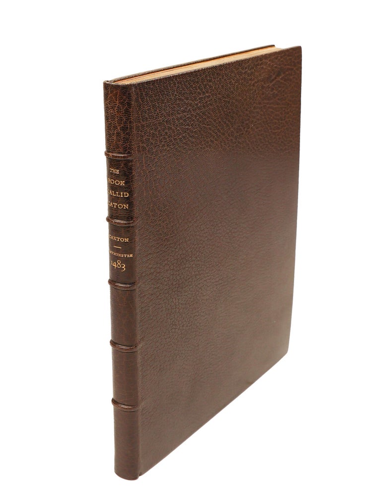 “Here begynneth the prologue or prohemye of the book callid Caton” Disticha de moribus, in English and Latin. Translated from the French by William Caxton. With a paraphrase and commentary.