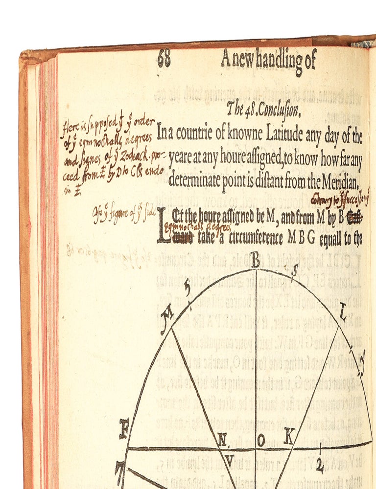 A New Handling of the Planisphere. Wherein are contained all those Definitions, Theoremes, and Problemes, which are necessarie to the vnderstanding and practising of the principall Conclusions Astronomicall and Geographicall, both according to the vulgar manner, performed by the Astrolabe, and otherwise, by a plaine Circle diuided into 360. degrees, and by two right lines crossing the Center at right Angles