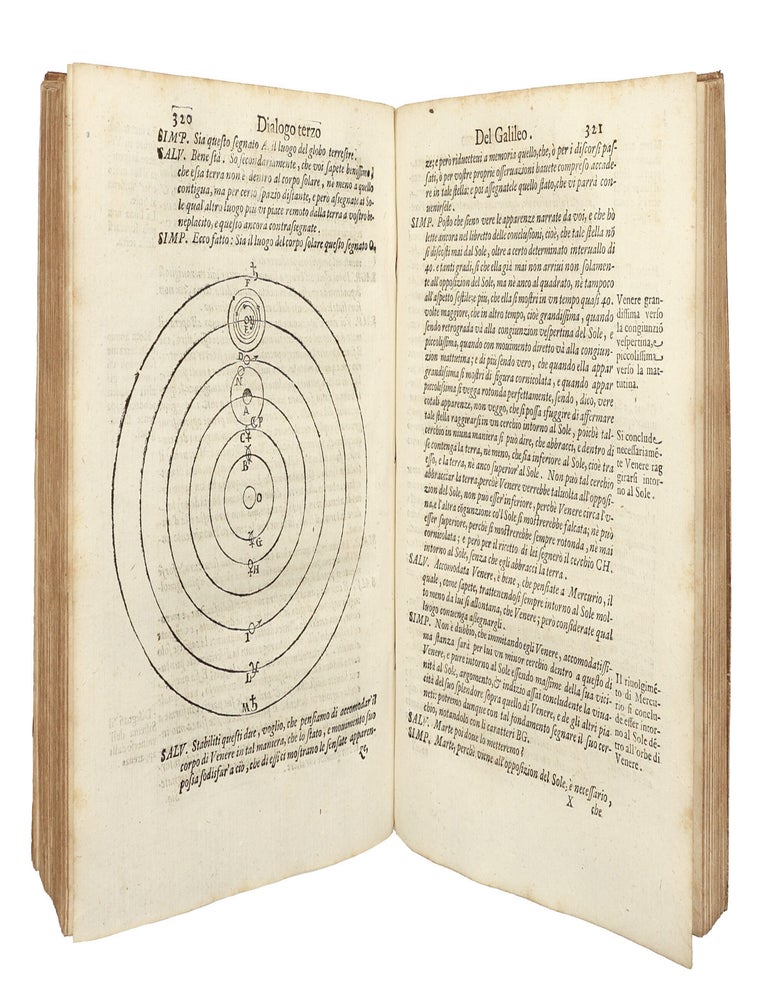 Dialogo di Galileo Galilei Linceo matematico sopraordinario dello studio di Pisa : e filosofo e matematico primario del serenissimo gr. duca di Toscana doue ne i congressi di quattro giornate si discorre sopra i due massimi sistemi del mondo tolemaico e copernicano: proponendo indeterminatamente le ragioni filosofiche e naturali tanto per l'una quanto per l'altra parte.