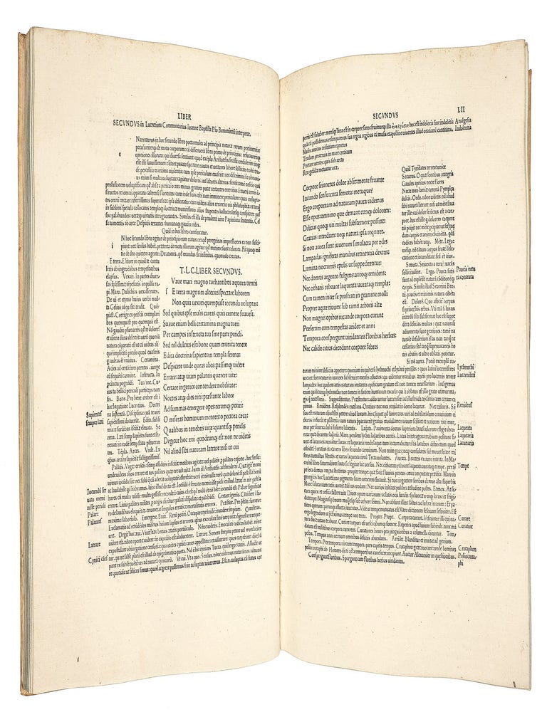In Carum Lucretium poetam commentarii a Ioanne Baptista Pio editi