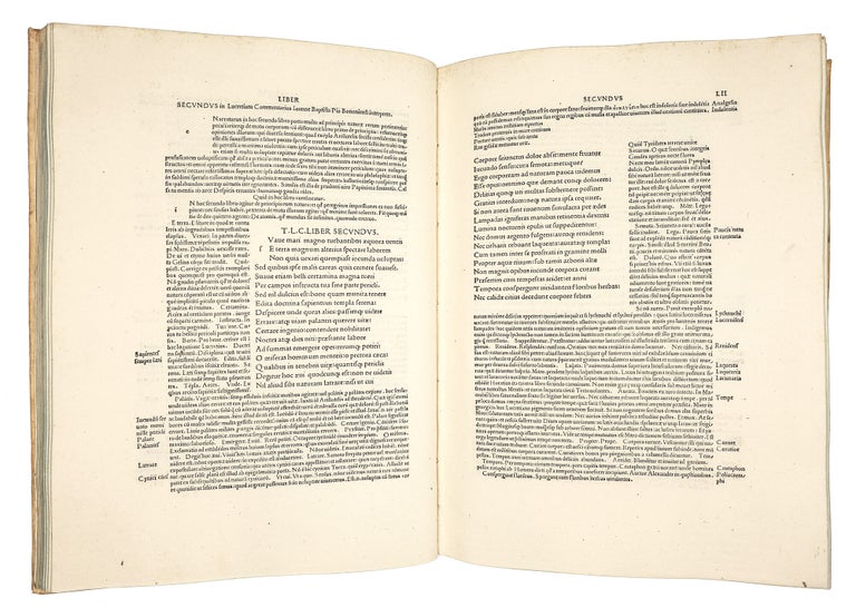 Item #5450 In Carum Lucretium poetam commentarii a Ioanne Baptista Pio editi: codice Lucretiano...