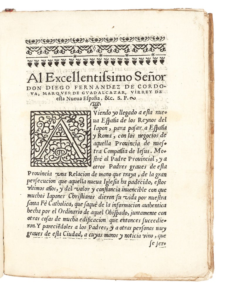 Relacion de la persecucion que uvo en la Yglesia de Iapon y de los insignes martyres, que gloriosamente dieron su vida en defensa de n[ost]ra santa F&eacute;, el a&ntilde;o de 1614 y 615. [with, as issued] Relacion del Martyrio de quarenta y cinco christianos que padecieron por nuestra santa Fe en las tierras de Arima en Noviembre de 1614.