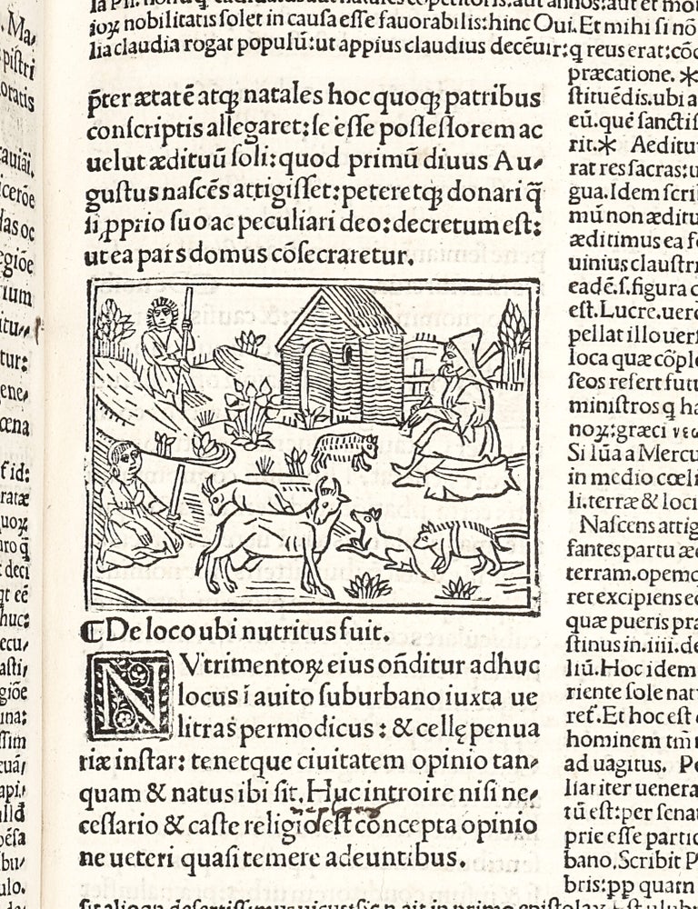 [De vita XII Caesarum]. Commentationes conditae a Philippo Beroaldo in Svetonium Tranquillum. Additis quamplurimis annotamentis: quae ut facilius cognoscantur. Asterien * notavimus. Cali Svetonii vita per Philippum Beroaldum. Call Svetonii vita per Sabellicum. Cum commento eiusdem. Philippi Beroaldi vita per Bartholomeum Blanchinum. Habes insuper mi lector candidae ipsius Tran. Svetonii tabulam vocabulorum.