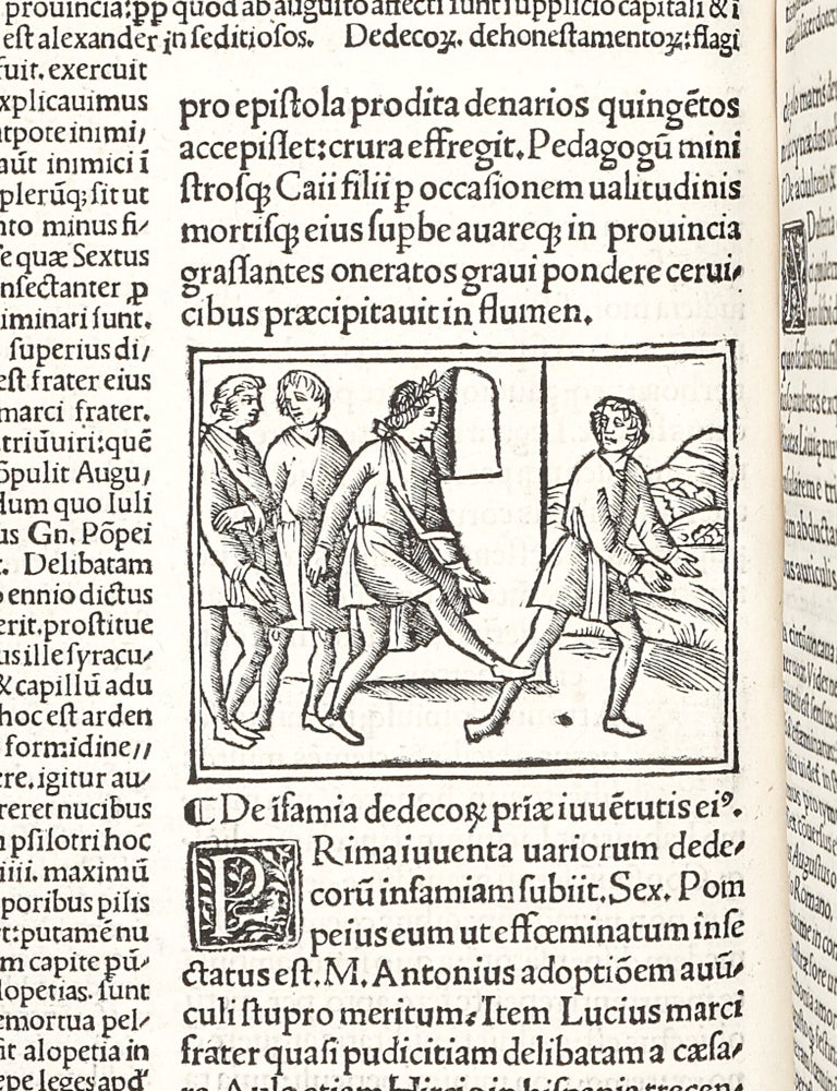 [De vita XII Caesarum]. Commentationes conditae a Philippo Beroaldo in Svetonium Tranquillum. Additis quamplurimis annotamentis: quae ut facilius cognoscantur. Asterien * notavimus. Cali Svetonii vita per Philippum Beroaldum. Call Svetonii vita per Sabellicum. Cum commento eiusdem. Philippi Beroaldi vita per Bartholomeum Blanchinum. Habes insuper mi lector candidae ipsius Tran. Svetonii tabulam vocabulorum.