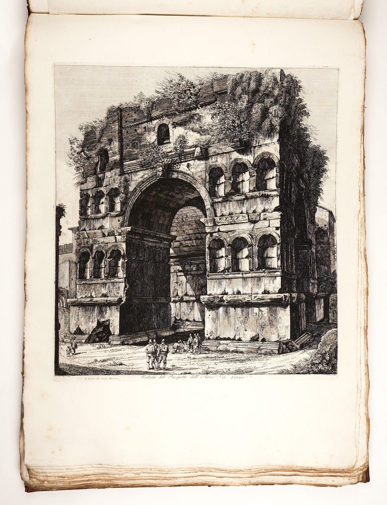 Item #5457 Le antichit&agrave; romane ossia raccolta delle pi&ugrave; interessanti vedute di Roma antica....