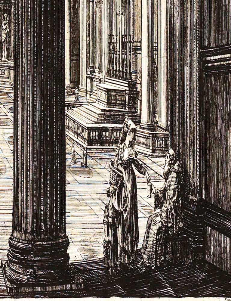 Le antichit&agrave; romane ossia raccolta delle pi&ugrave; interessanti vedute di Roma antica. [Bound with] CORAZZARI, LUDOVICO (1758? - 1810?) - Bassorilievi in bronzo delle porte del tempio di S. Pietro in Vaticano di Roma opera del celebre Antonio Pollajouli. (Rome: Pietro Paolo Montagnani, 1793 or after) [and] LASINIO, CARLO (1759-1838); BALZER, JOHANN (1738-1799). Logge del Vaticano a sua eccell.za il sig Barone Cav. dell'ordine di Dannebrogne ... Ermanno De Schubart. Rome: Nicola de Antoni, n.d. [1802]