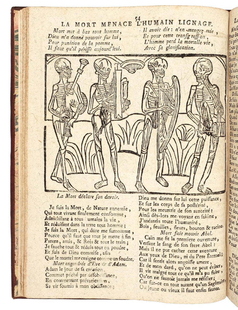 La Grande Danse macabre des hommes et des femmes ; Histori&eacute;e et renouvell&eacute;e de vieux Gaulois, en langage le plus poli de notre temps [&hellip;] Avec Le d&eacute;bat du Corps & de l&rsquo;Ame, La Complainte de l&rsquo;Ame d&rsquo;amn&eacute;e, l&rsquo;Exhortation de bien vivre & de bien mourir, La Vie du mauvais Ante Christ, Les quinze signes du Jugement.