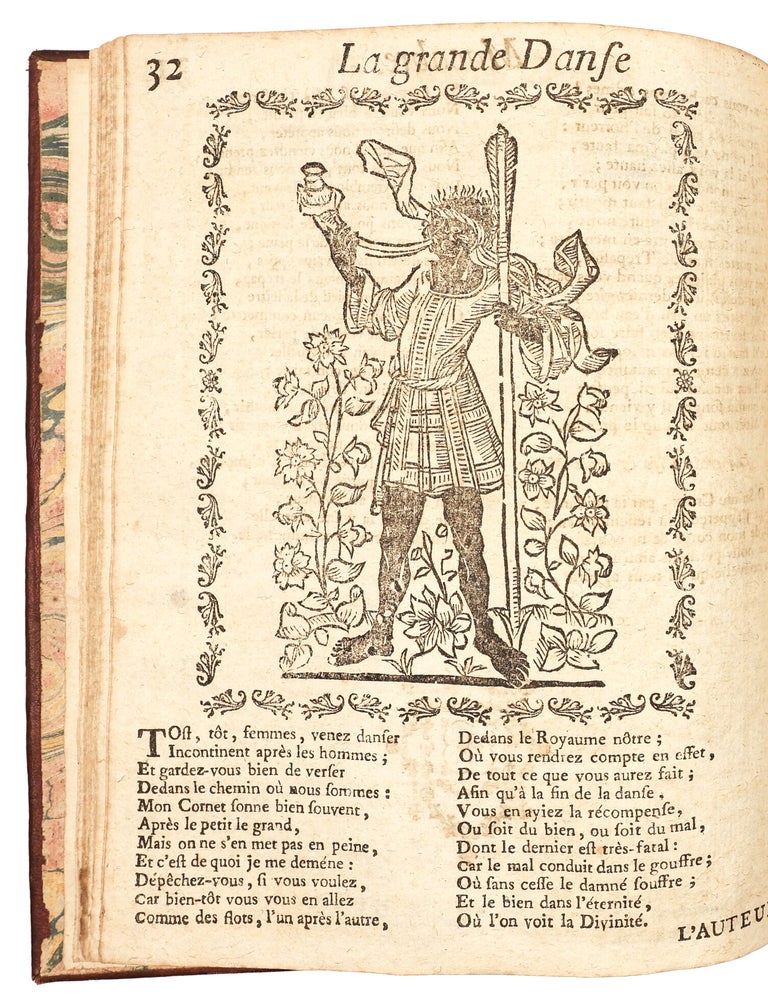 La Grande Danse macabre des hommes et des femmes ; Histori&eacute;e et renouvell&eacute;e de vieux Gaulois, en langage le plus poli de notre temps [&hellip;] Avec Le d&eacute;bat du Corps & de l&rsquo;Ame, La Complainte de l&rsquo;Ame d&rsquo;amn&eacute;e, l&rsquo;Exhortation de bien vivre & de bien mourir, La Vie du mauvais Ante Christ, Les quinze signes du Jugement.