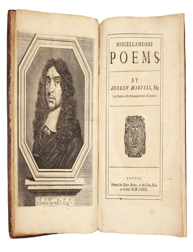 Item #5490 Miscellaneous poems By Andrew Marvell, Esq; late Member of the Honourable House of Commons. Andrew Marvell.